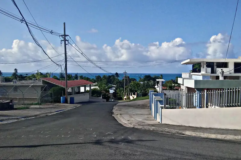 Town photo of Luquillo, not of the business