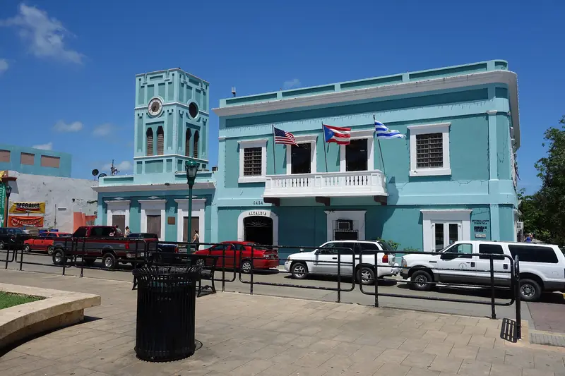Town photo of Vieques, not of the business