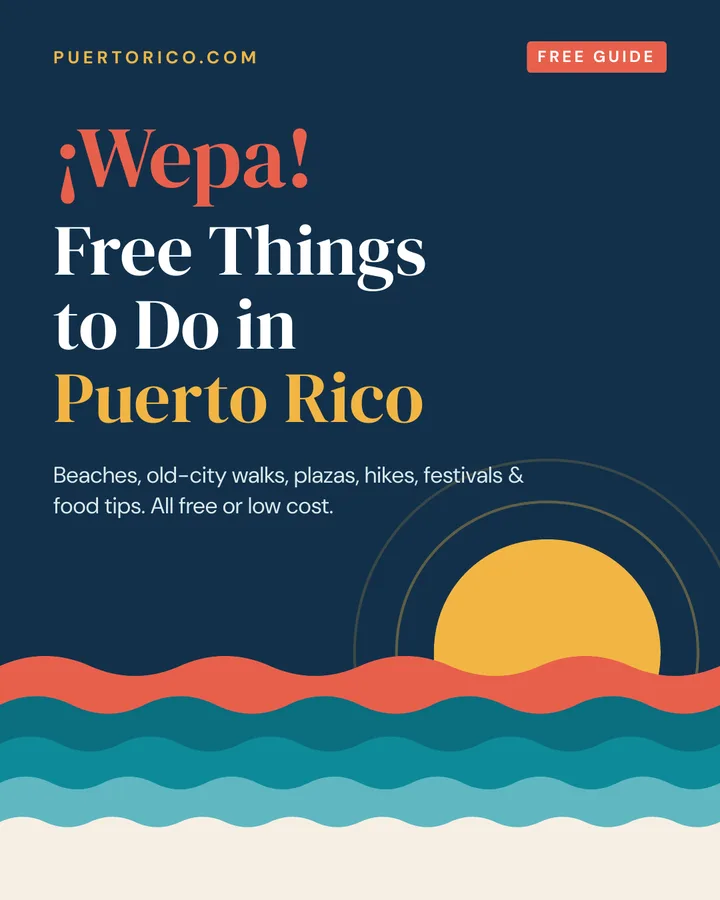 Cover of ¡Wepa! Free Things to Do in Puerto Rico, a free guide from PuertoRico.com