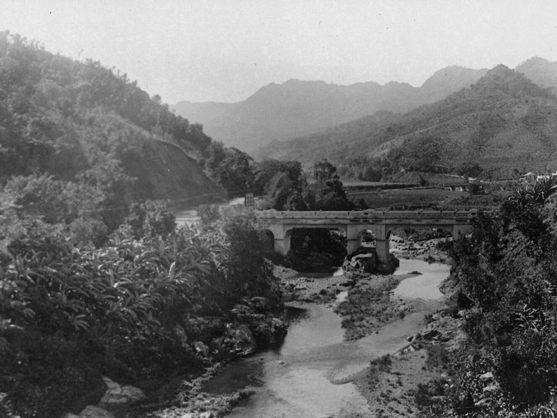Puente Las Vegas over the Rio Yauco, Puerto Rico in 1935