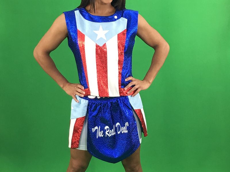Amanda Serrano standing during a photoshoot