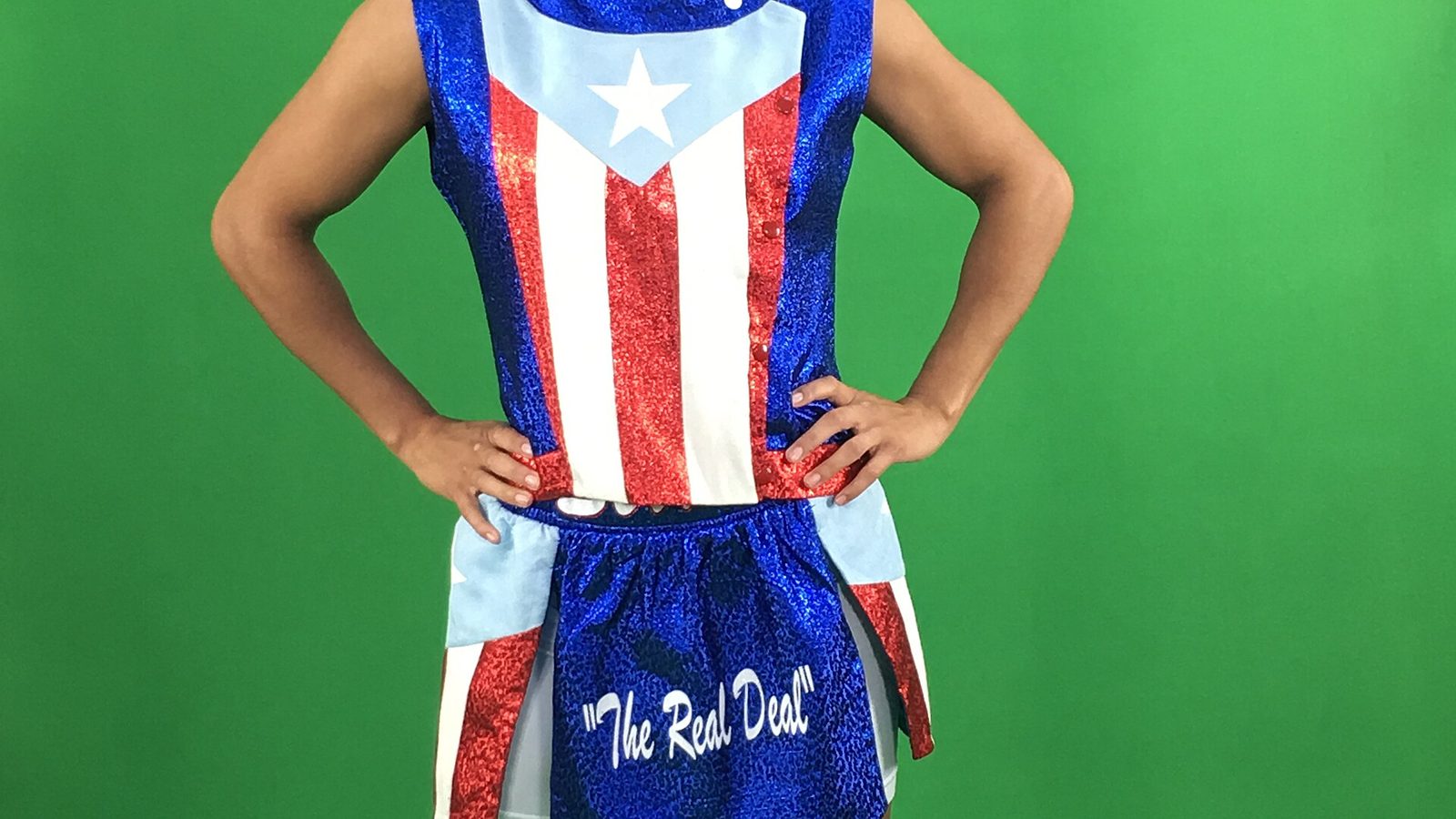Amanda Serrano standing during a photoshoot