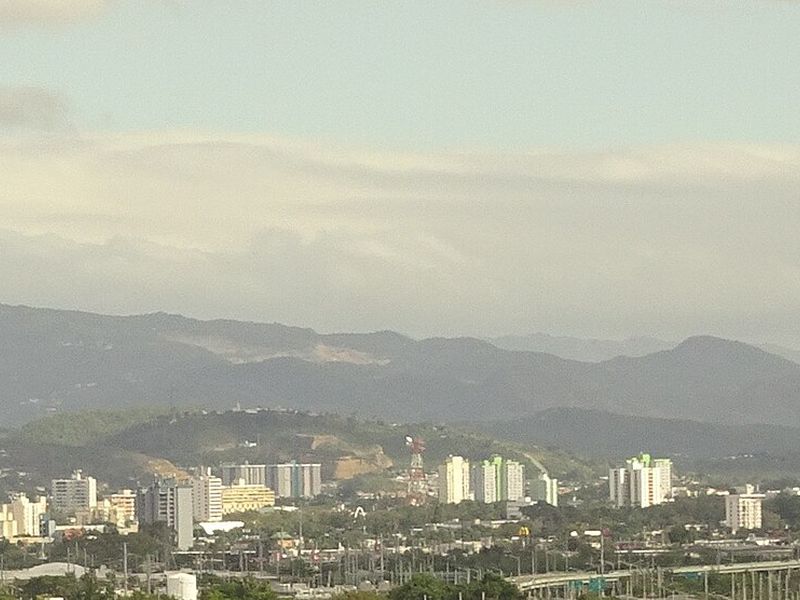 View of the city of Ponce, Puerto Rico from a hotel overlooking to the east