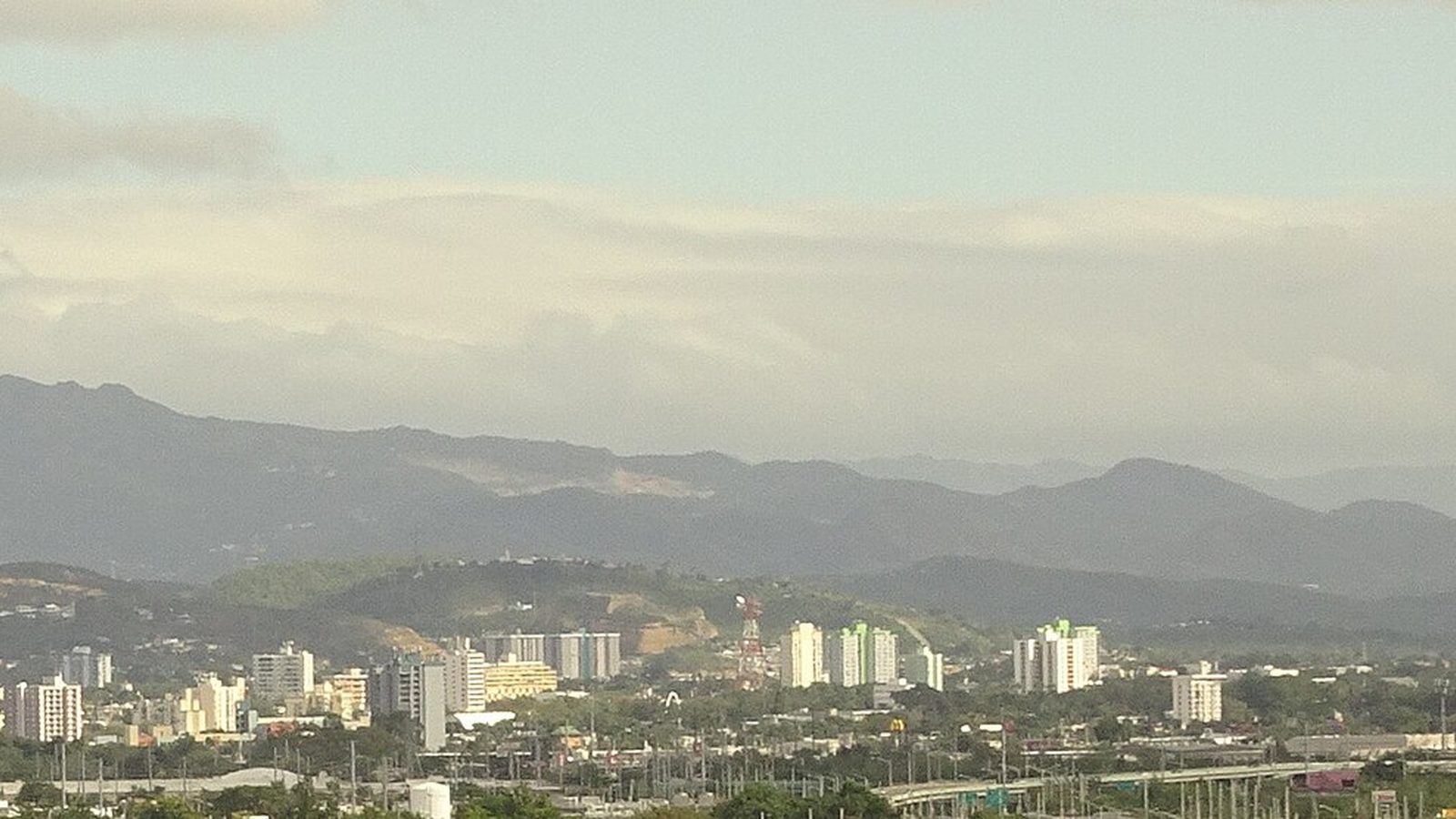 View of the city of Ponce, Puerto Rico from a hotel overlooking to the east