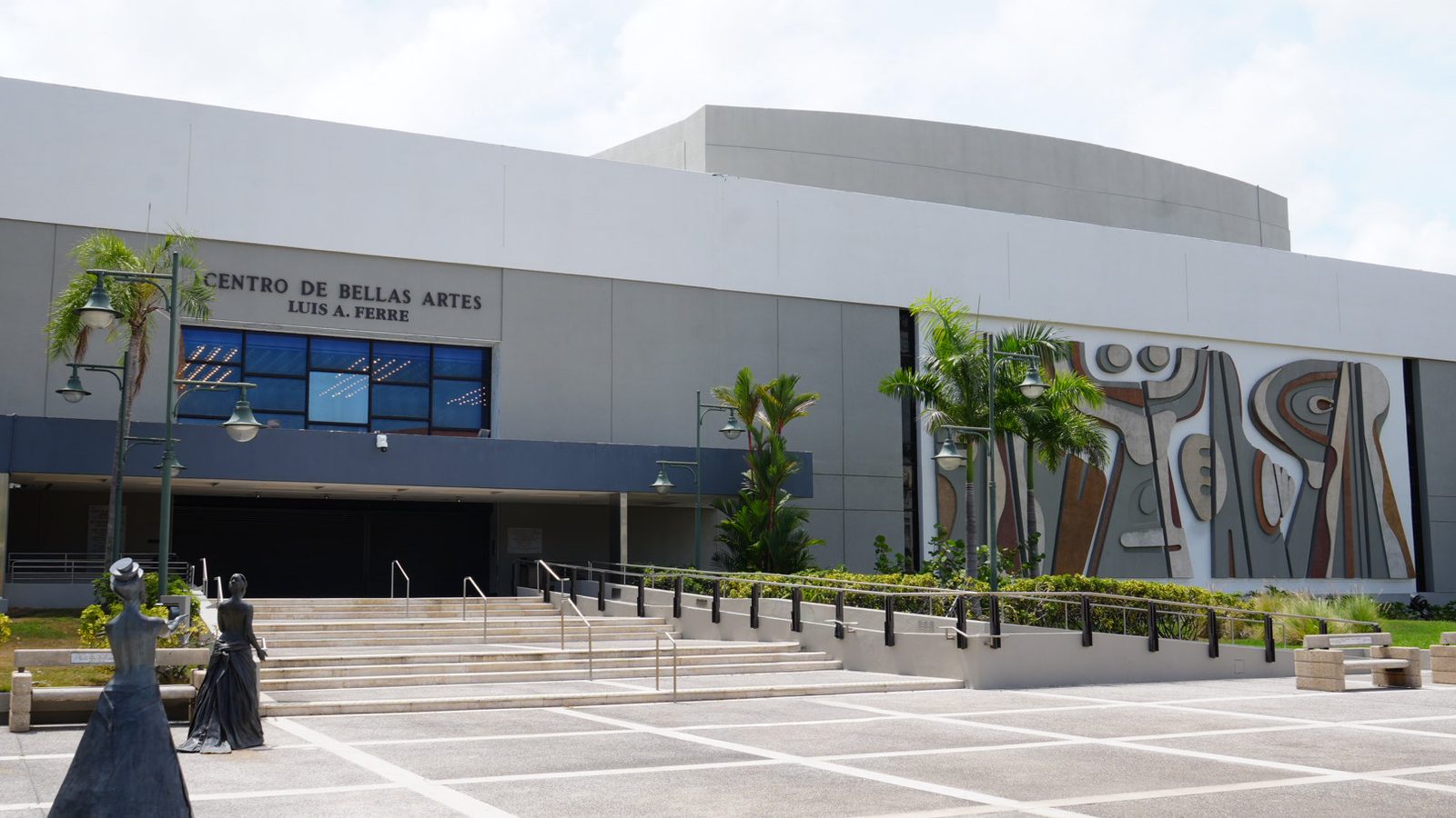 Exterior of the Centro de Bellas Artes Luis A. Ferré in Santurce, Puerto Rico