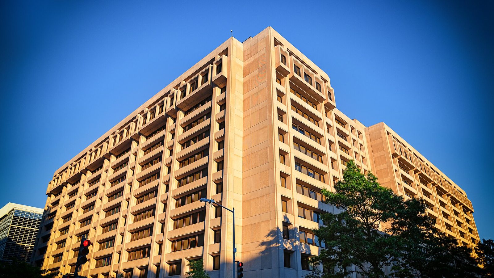 Edificio de la sede del Fondo Monetario Internacional en Washington, D.C.