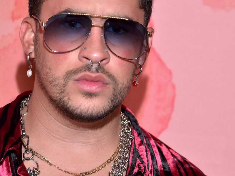 Bad Bunny performing in Los Angeles in 2019