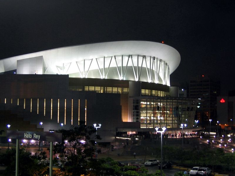 Exterior of Jose Miguel Agrelot Coliseum in San Juan, Puerto Rico