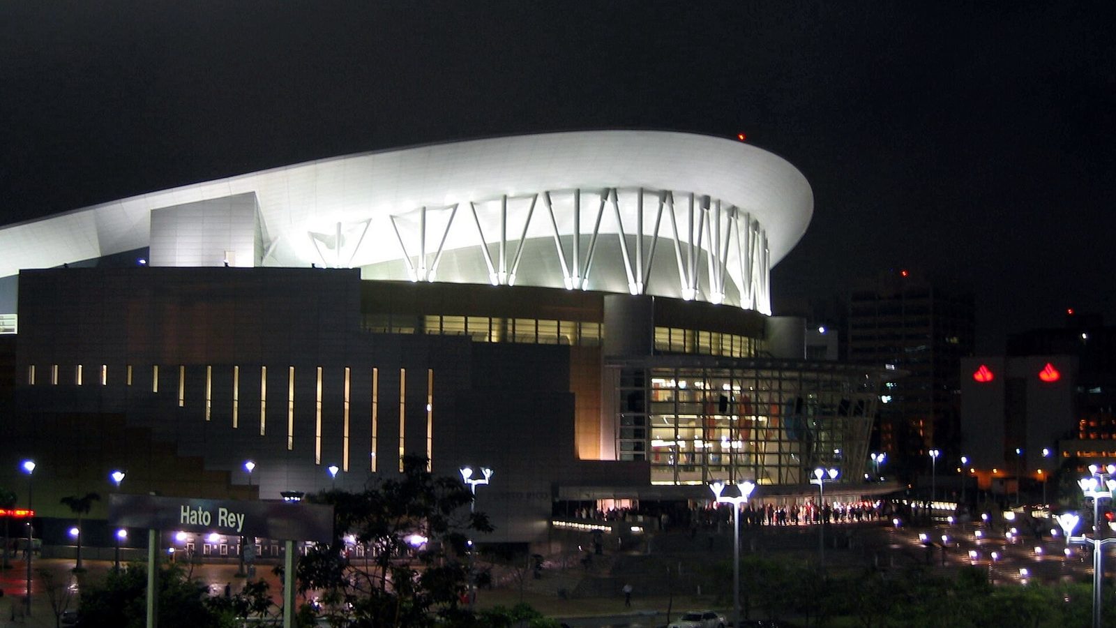 Exterior of Jose Miguel Agrelot Coliseum in San Juan, Puerto Rico