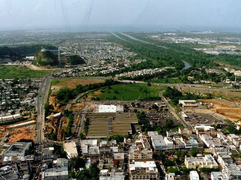 Aerial view of Bayamón, Puerto Rico