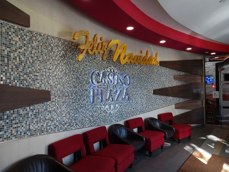 Exterior view of the casino at Ponce Plaza Hotel & Casino on Plaza Muñoz Rivera in Ponce, Puerto Rico