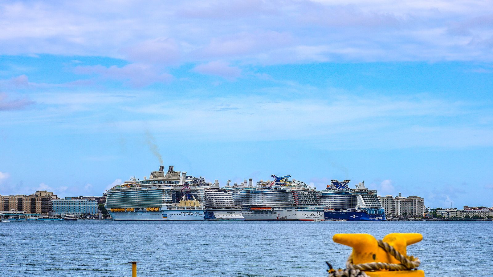 Cruise ships at the Old San Juan cruise port