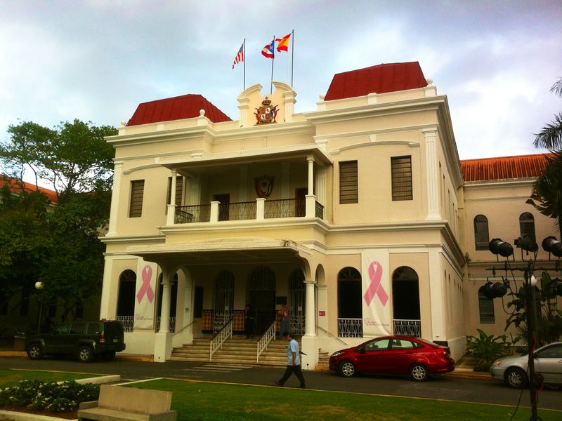 The historic building of the Hospital Español Auxilio Mutuo, San Juan