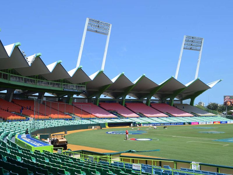 The field and stands at Hiram Bithorn Stadium, San Juan (2013)