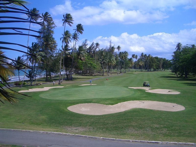 A golf course at TPC Dorado Beach, Dorado