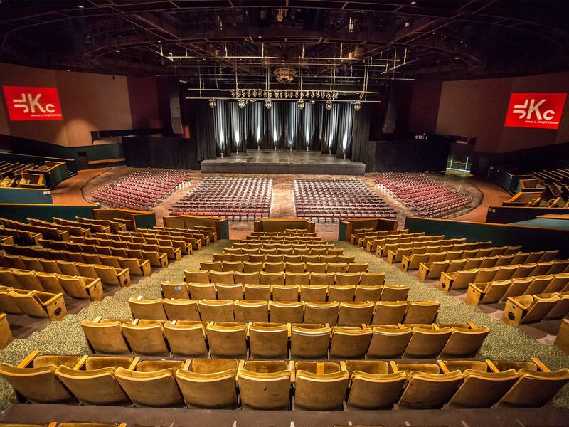 Exterior front view of the James L. Knight Center Theater in Miami