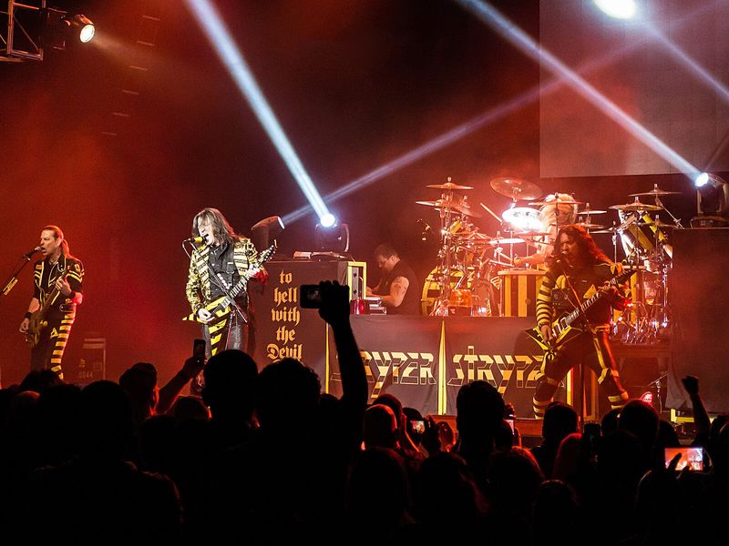 Stryper performing live on stage