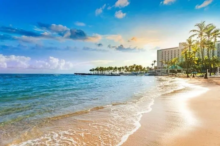 imagen de la playa frontal