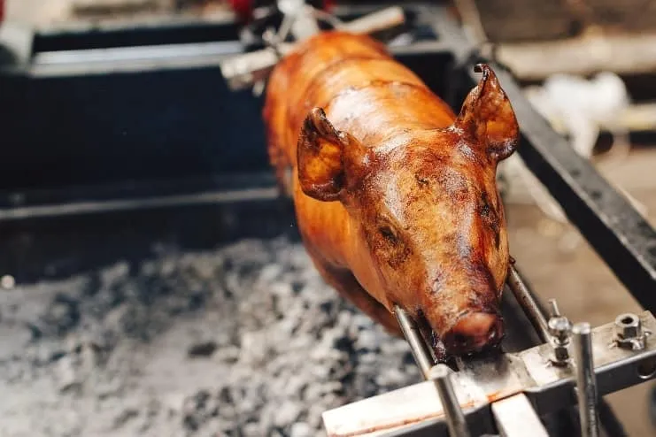 imagen de lechón asado