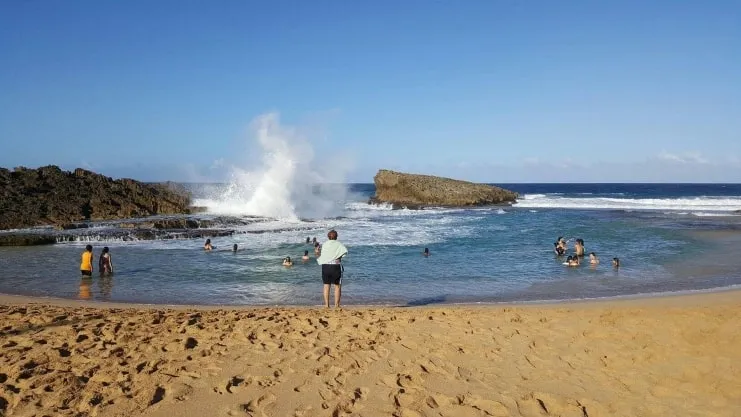 imagen de la playa Poza del Obispo