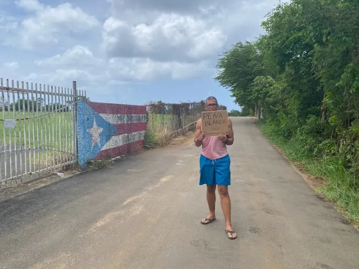 Mural con la bandera de Puerto Rico