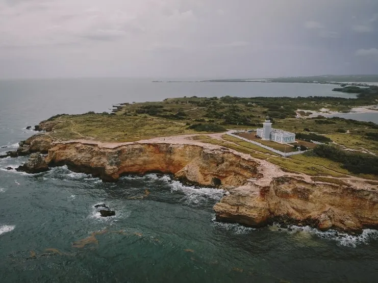 Vista aérea del Faro de Cabo Rojo