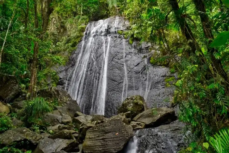 imagen de las Cataratas La Coca en El Yunque