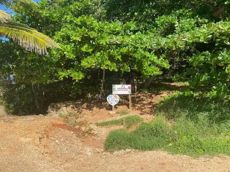 El letrero que indica dónde empieza el sendero