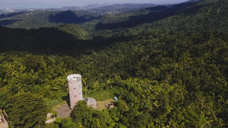 imagen de la Torre Yokahu en El Yunque