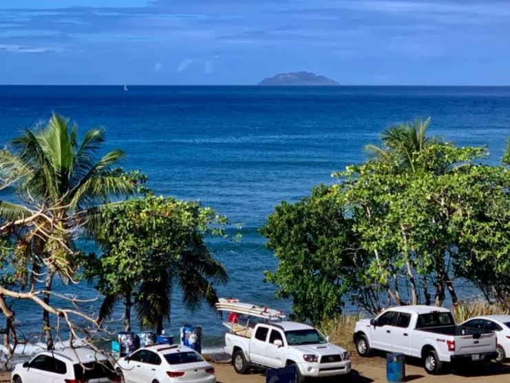 image of view from calypso cafe marias beach