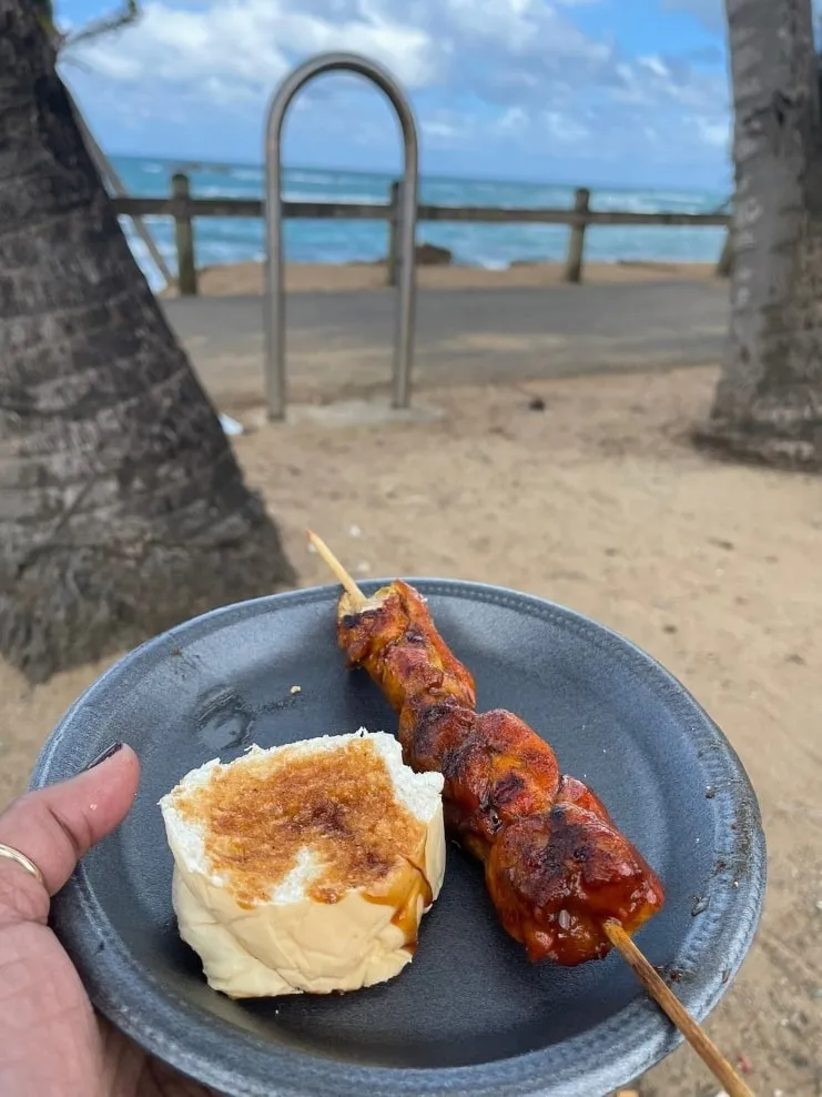 imagen de comida callejera a la barbacoa