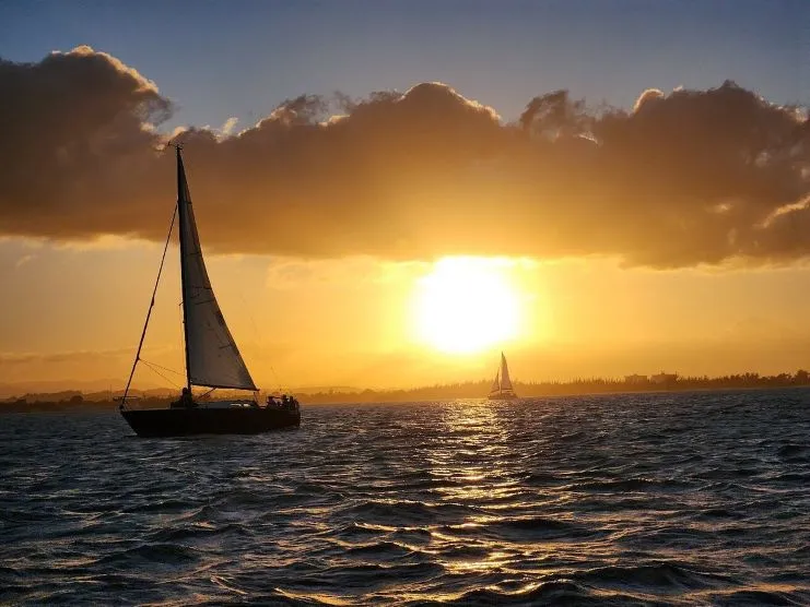 imagen del atardecer desde la bahía de San Juan