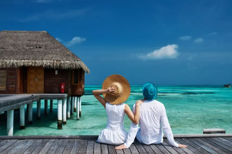 image of a couple in Maldives