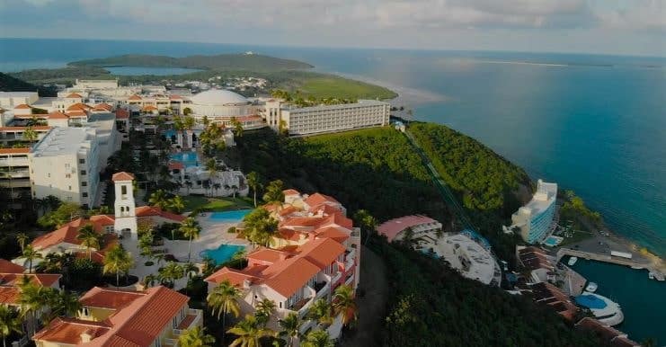 image of a beach hotel