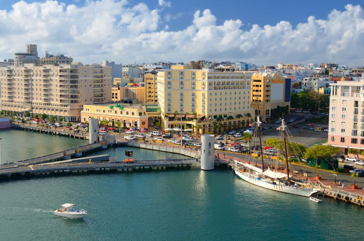 image showing the aerial view of Old San Juan