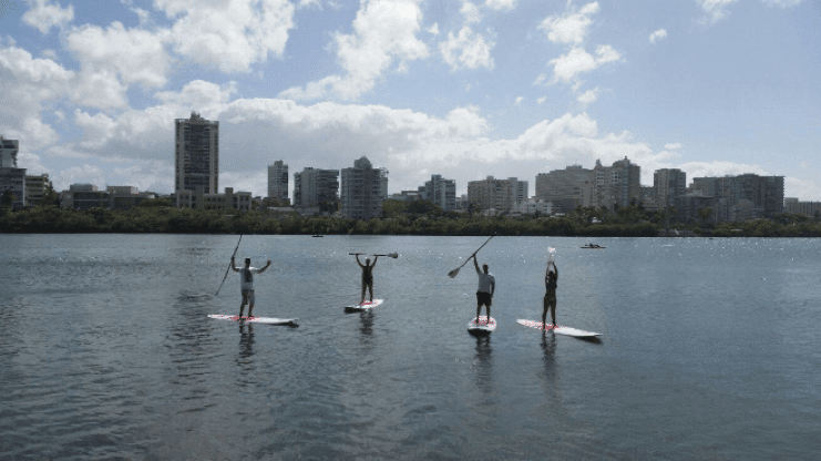 image of people in paddleboard