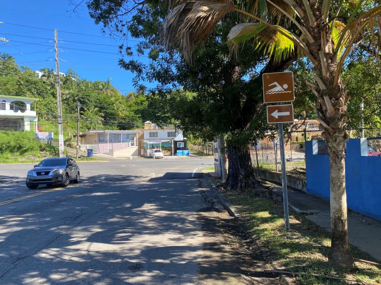 image of the signage going to Road 115