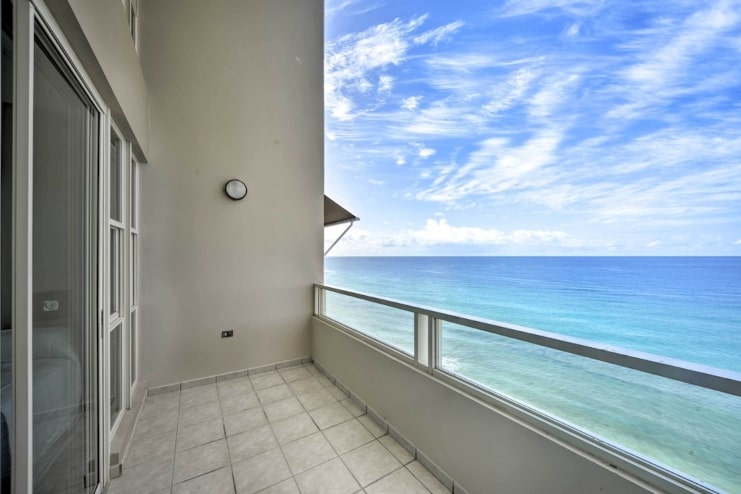 image of condo beach view