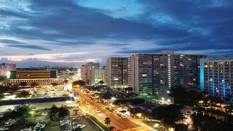 image of Isla Verde at Night