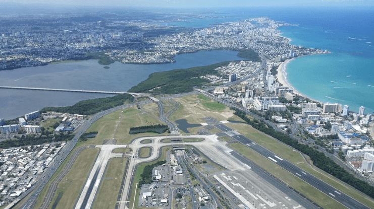 image of Luis Muñoz Marín International Airport's aerial view