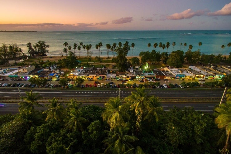 image Luquillo Beach aerial view