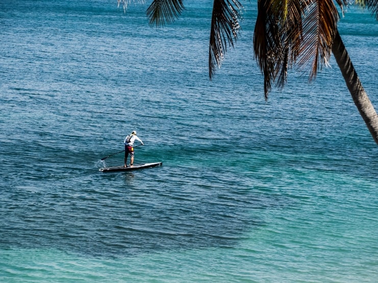 image of Man Paddle Boarding