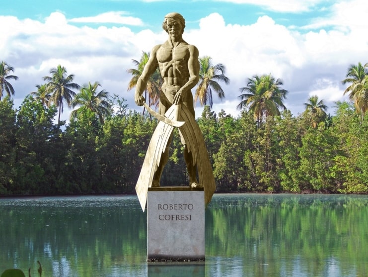 image of Robert Cofresí statue