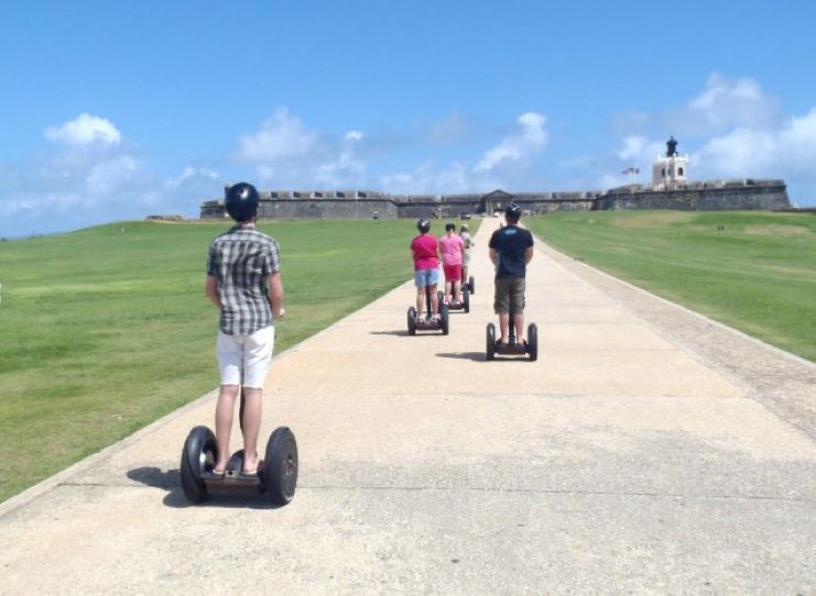 image of tourists riding a Segway PT