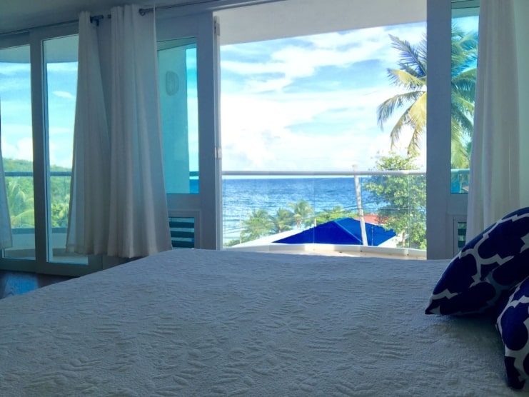 image of room with beach view