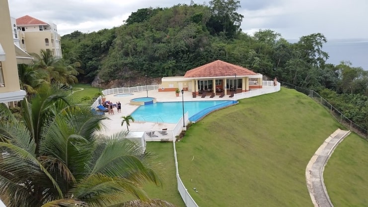 image of aerial view of villa