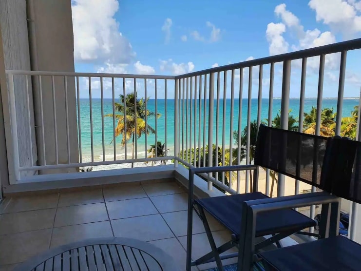 image of balcony with chairs