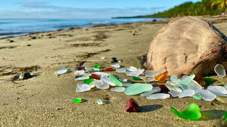 image of sea glass pieces