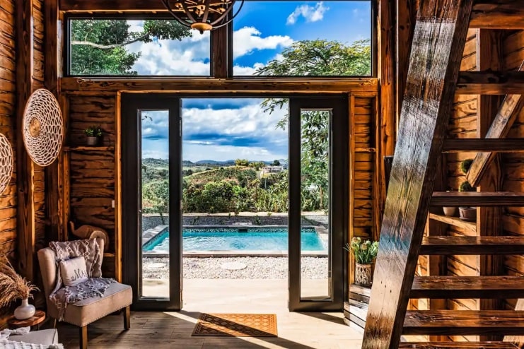 image of private cabin living room