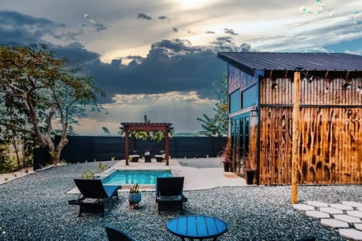 image of private cabin with pool